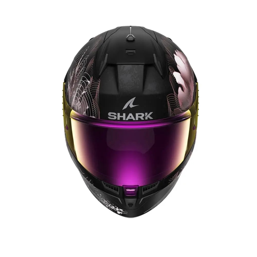 SHARK D-SKWAL 3 Moto Integrali Caschi Nero Opaco Viola Oro
