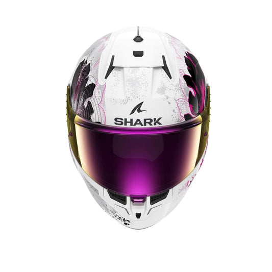 SHARK D-SKWAL 3 Moto Integrali Caschi Bianco Viola Grigio