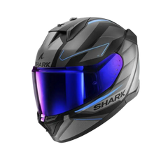 CASCHI SHARK D-SKWAL 3 Moto Integrali Caschi Nero Grigio Blu 