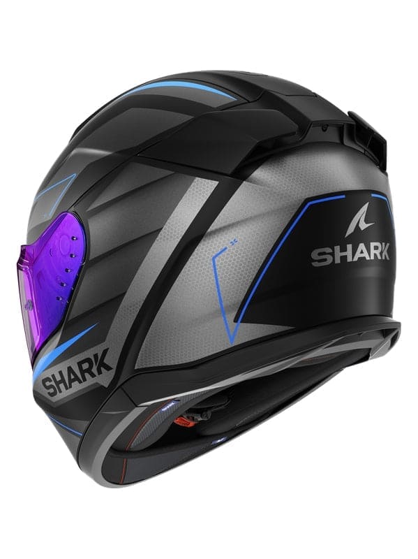 CASCHI SHARK D-SKWAL 3 Moto Integrali Caschi Nero Grigio Blu