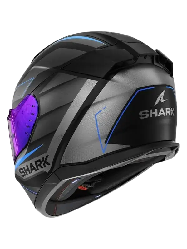 CASCHI SHARK D-SKWAL 3 Moto Integrali Caschi Nero Grigio Blu 