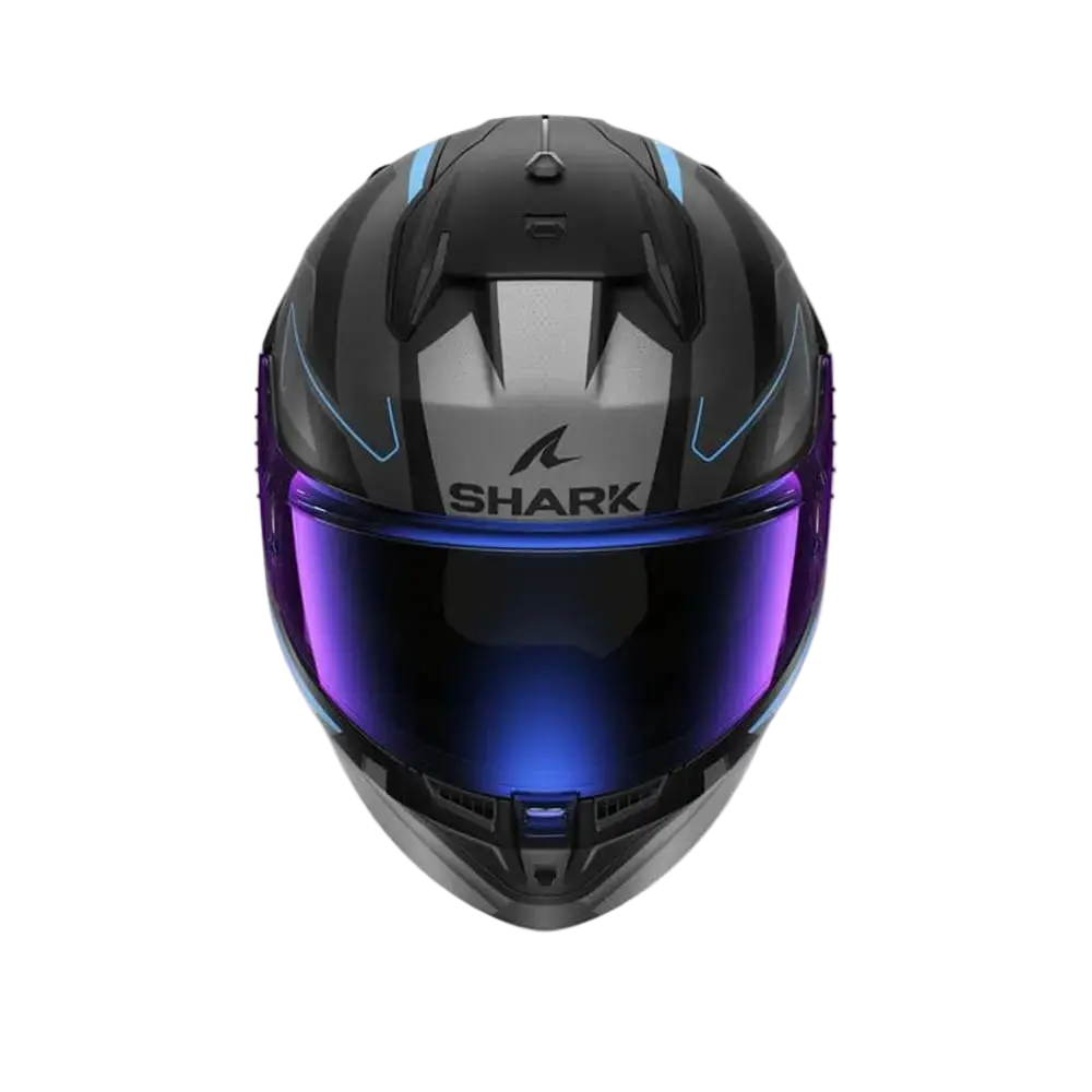 CASCHI SHARK D-SKWAL 3 Moto Integrali Caschi Nero Grigio Blu 