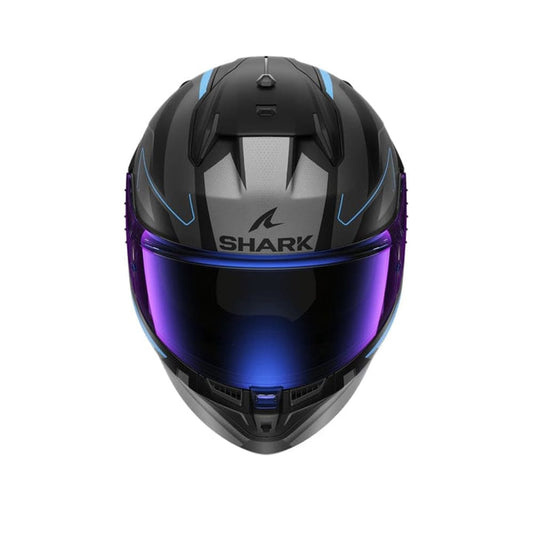 CASCHI SHARK D-SKWAL 3 Moto Integrali Caschi Nero Grigio Blu