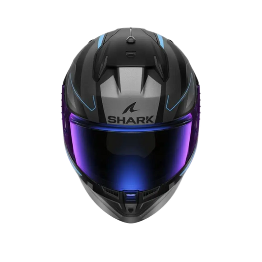 CASCHI SHARK D-SKWAL 3 Moto Integrali Caschi Nero Grigio Blu 