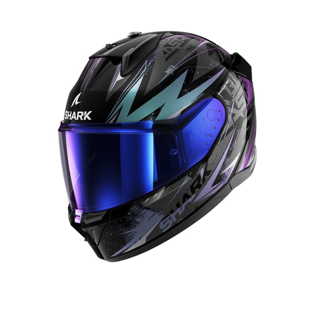 SHARK D SKWAL 3 Moto Caschi Integrali Nero Blu Viola