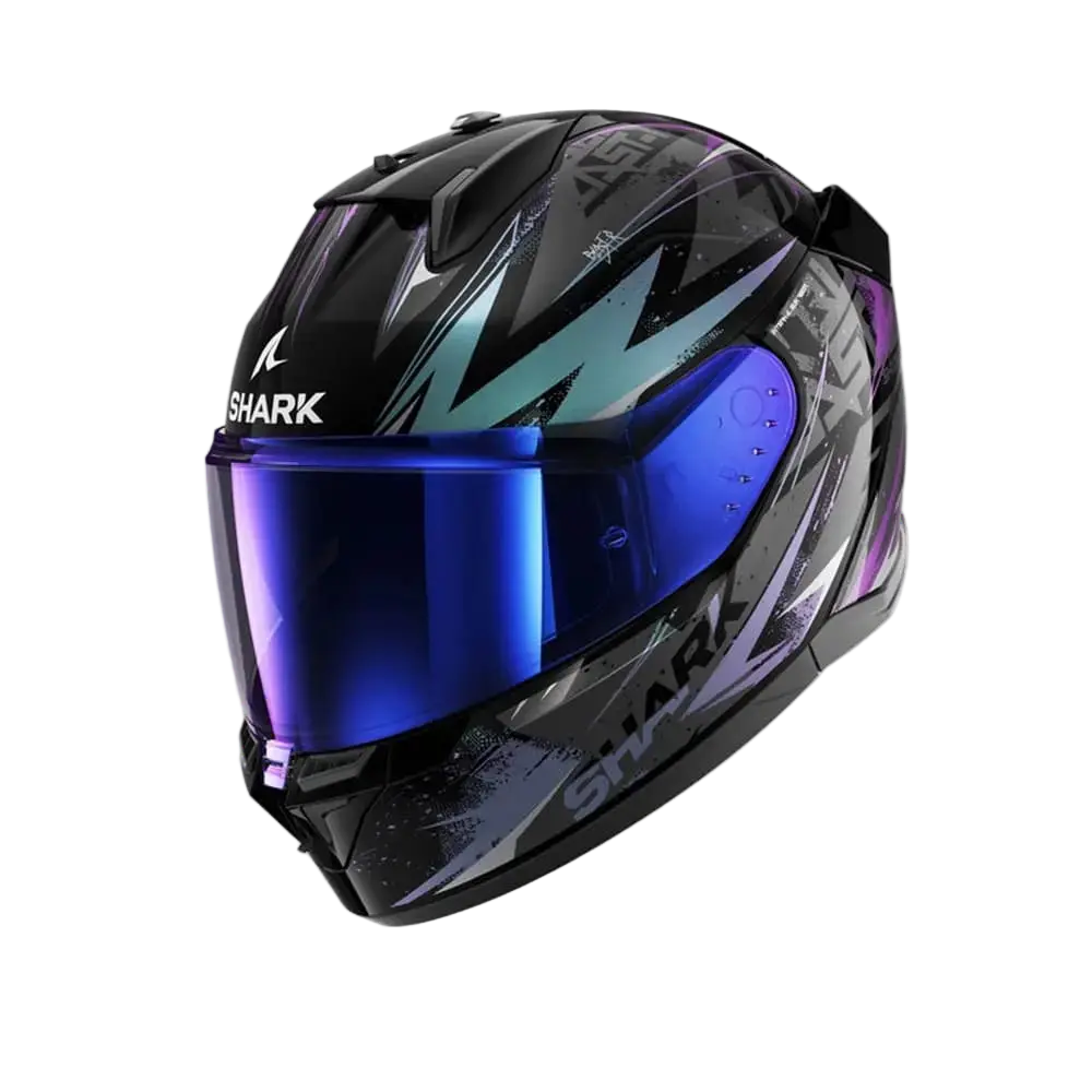 SHARK D SKWAL 3 Moto Caschi Integrali Nero Blu Viola 