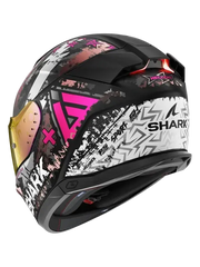 SHARK SKWAL I3 HELLCAT Moto Integrali Caschi Nero Grigio Rosa 