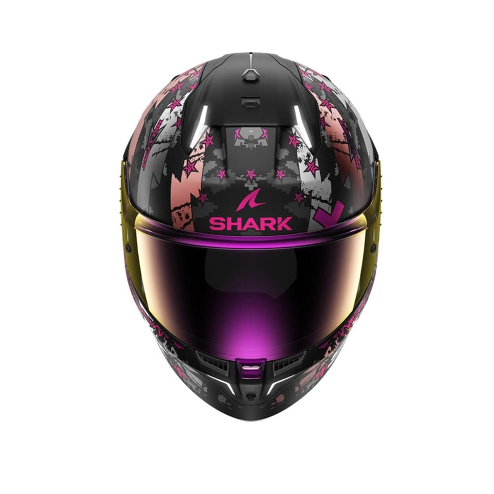 SKWAL I3 HELLCAT Moto Integrali Caschi Nero Grigio Rosa