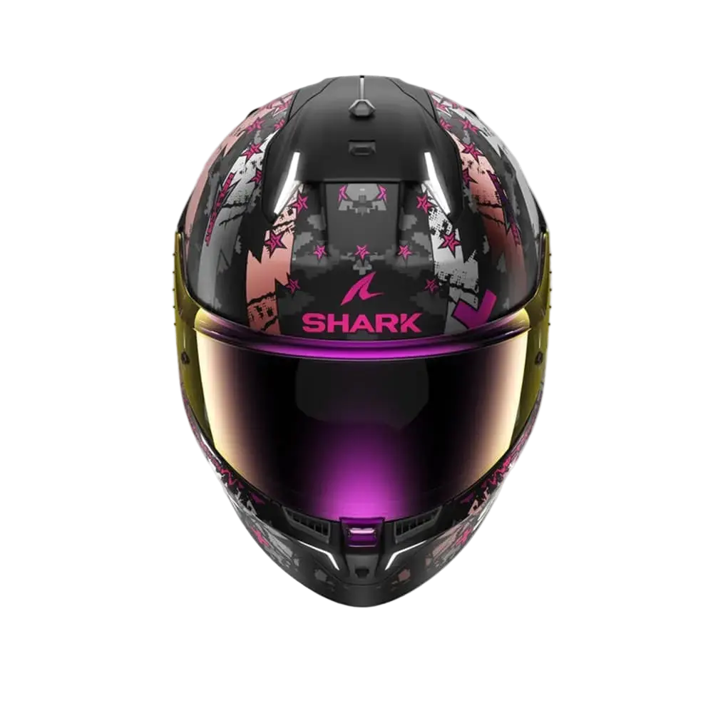 SHARK SKWAL I3 HELLCAT Moto Integrali Caschi Nero Grigio Rosa 