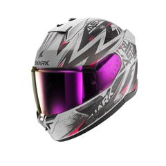 SHARK D SKWAL 3 Moto Caschi Integrali Argento Viola Nero