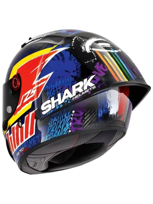 SHARK RACE-R PRO GP 06 FACCIA INTERA CARBON CASCHI VIOLA BLU – Yamoto.it