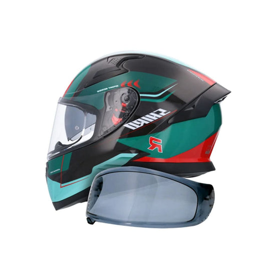 SHIRO KATNA ORBE Moto Integrali Caschi Verde