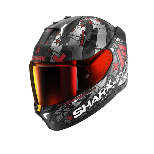 SHARK SKWAL i3 Moto Integrali Caschi Nero Grigio Rosso