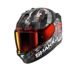 SHARK SKWAL i3 Moto Integrali Caschi Nero Grigio Rosso 