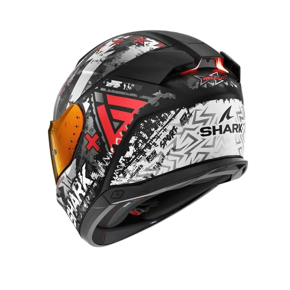 SHARK SKWAL i3 Moto Integrali Caschi Nero Grigio Rosso 