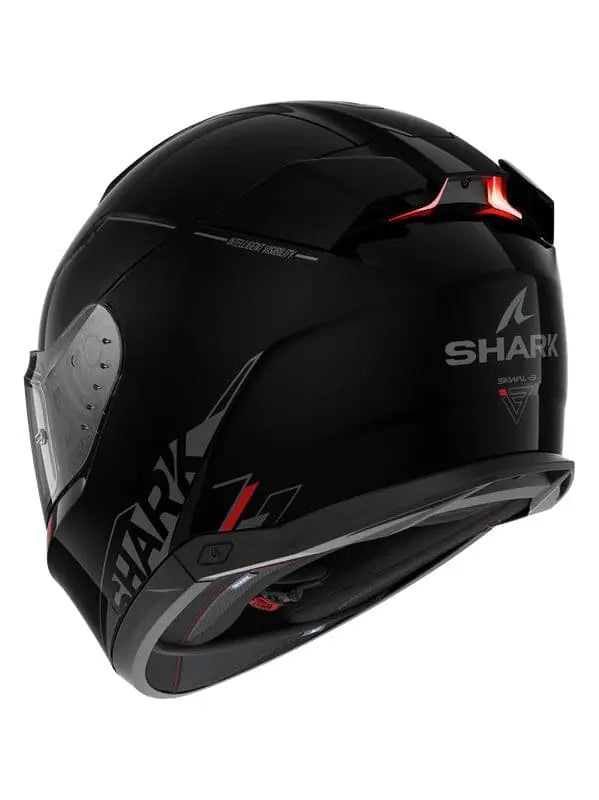 SHARK SKWAL I3 BLANK SP INTEGRALE CASCHI NERO ANTRACITE ROSSO