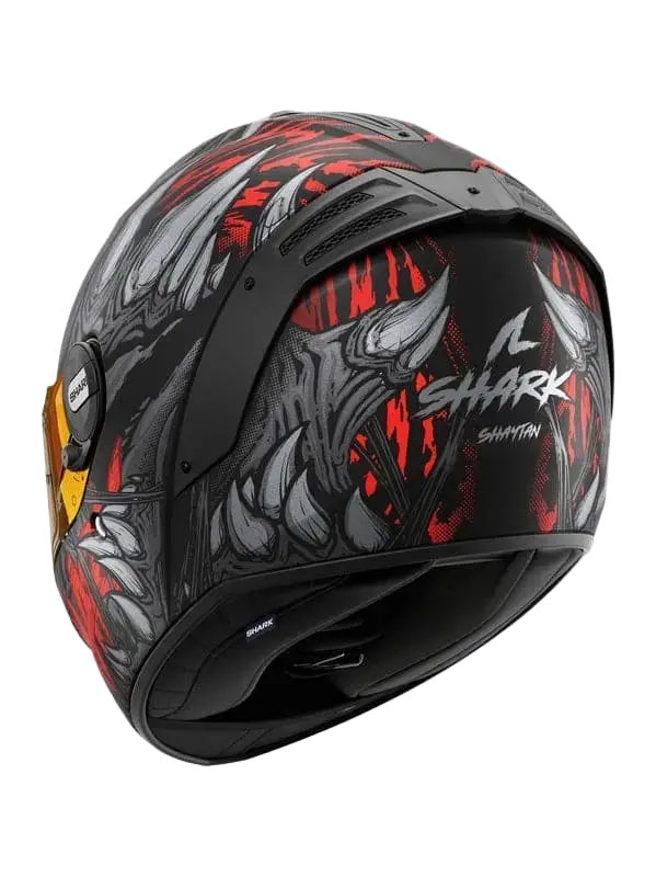 SHARK SPARTAN RS SHAYTAN CASCHI INTEGRALI NERO OPACO ANTRACITE ROSSO 