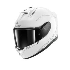 SHARK SKWAL I3 ARGENTO INTEGRALE CASCHI ANTRACITE BIANCO 