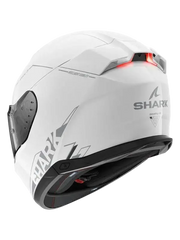 SHARK SKWAL I3 ARGENTO INTEGRALE CASCHI ANTRACITE BIANCO 