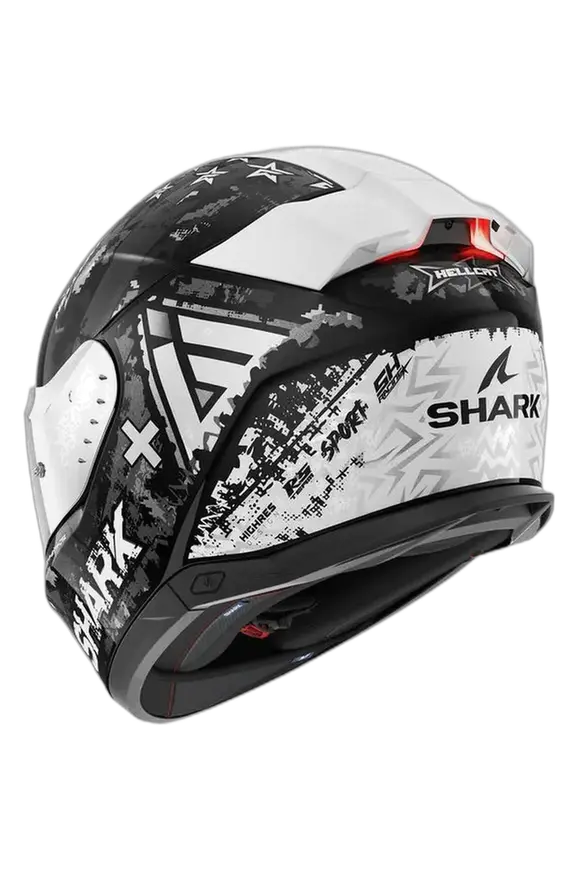 SHARK SKWAL i3 Moto Integrali Caschi Nero Grigio Bianco 