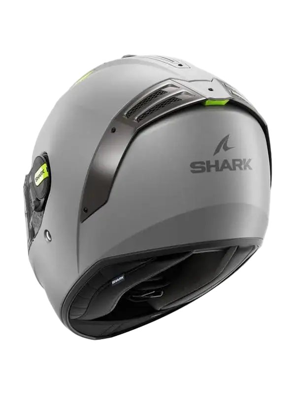 SHARK SPARTAN RS BLANK CASCHI INTEGRALI DA MOTO GRIGIO OPACO/GIALLO 