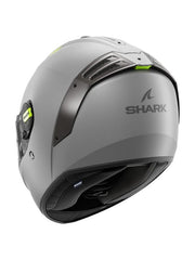SHARK SPARTAN RS BLANK CASCHI INTEGRALI DA MOTO GRIGIO OPACO/GIALLO 