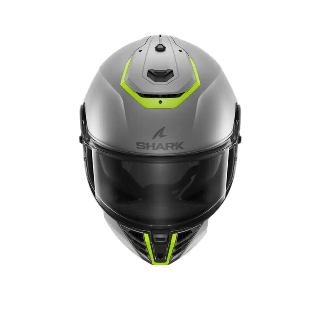 SHARK SPARTAN RS BLANK CASCHI INTEGRALI DA MOTO GRIGIO OPACO/GIALLO 