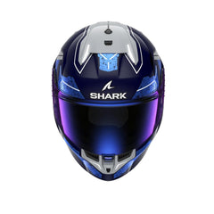 SHARK SKWAL I3 INTEGRALE CASCHI BLU CROMO ARGENTO