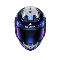 SHARK SKWAL I3 INTEGRALE CASCHI BLU CROMO ARGENTO 
