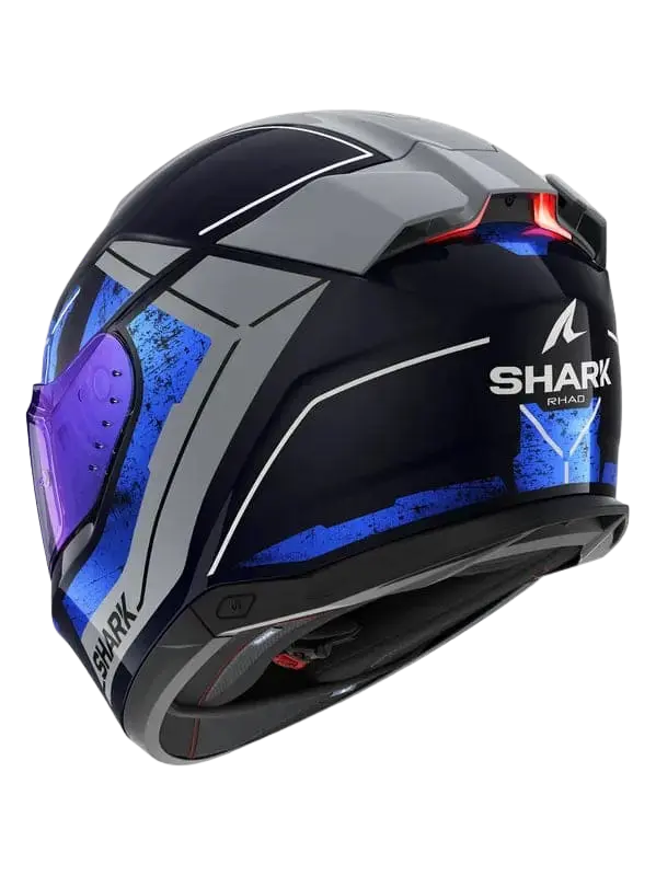 SHARK SKWAL I3 INTEGRALE CASCHI BLU CROMO ARGENTO 