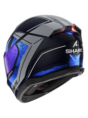 SHARK SKWAL I3 INTEGRALE CASCHI BLU CROMO ARGENTO