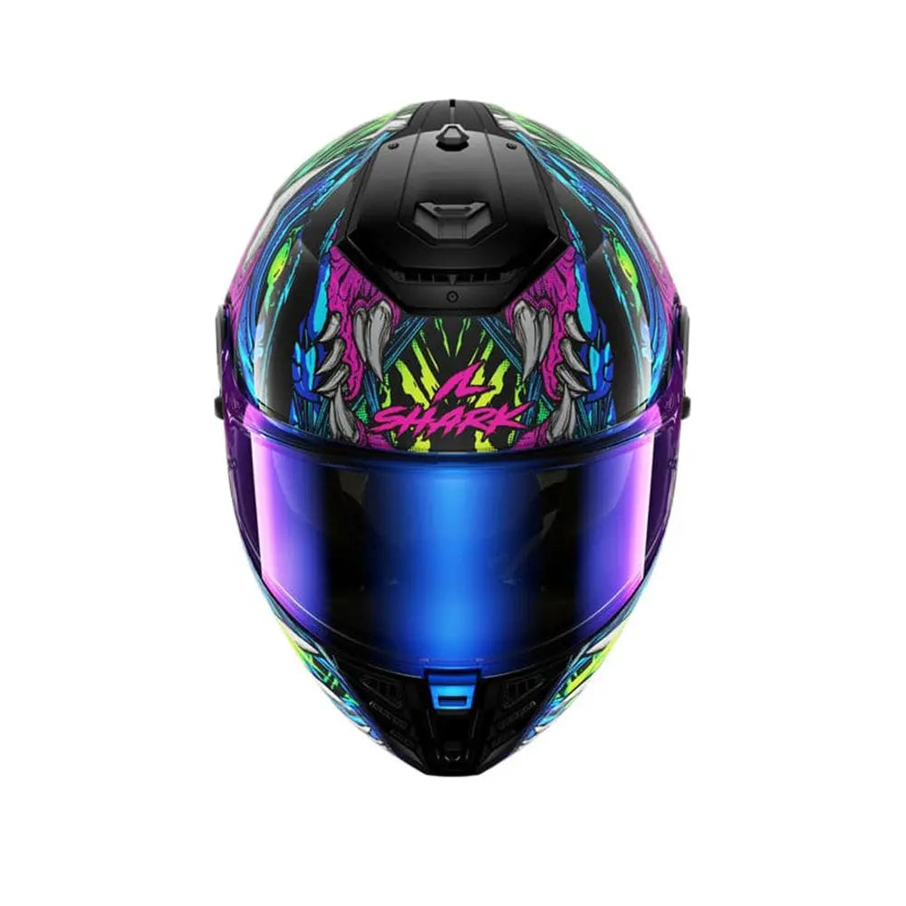 SHARK SPARTAN RS SHAYTAN CASCHI INTEGRALI NERO VERDE VIOLA
