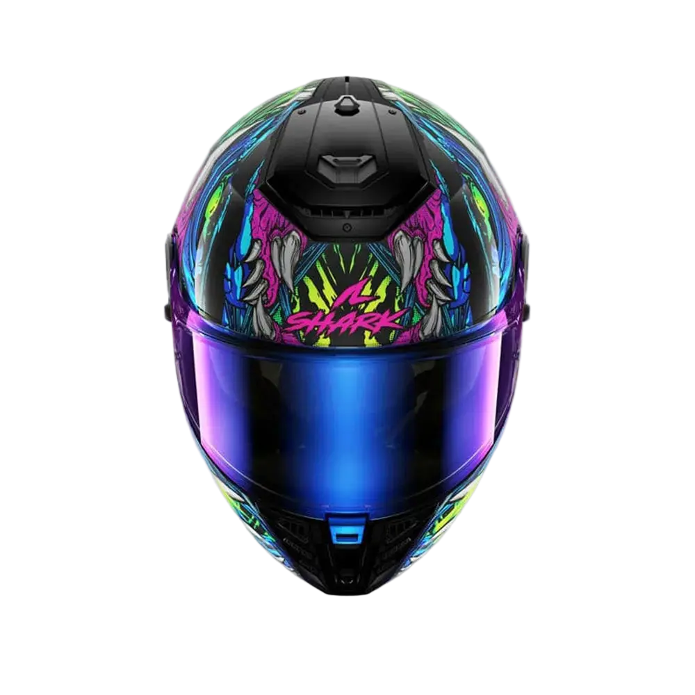 SHARK SPARTAN RS SHAYTAN CASCHI INTEGRALI NERO VERDE VIOLA 