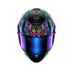 SHARK SPARTAN RS SHAYTAN CASCHI INTEGRALI NERO VERDE VIOLA 