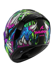 SHARK SPARTAN RS SHAYTAN CASCHI INTEGRALI NERO VERDE VIOLA