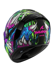 SHARK SPARTAN RS SHAYTAN CASCHI INTEGRALI NERO VERDE VIOLA 