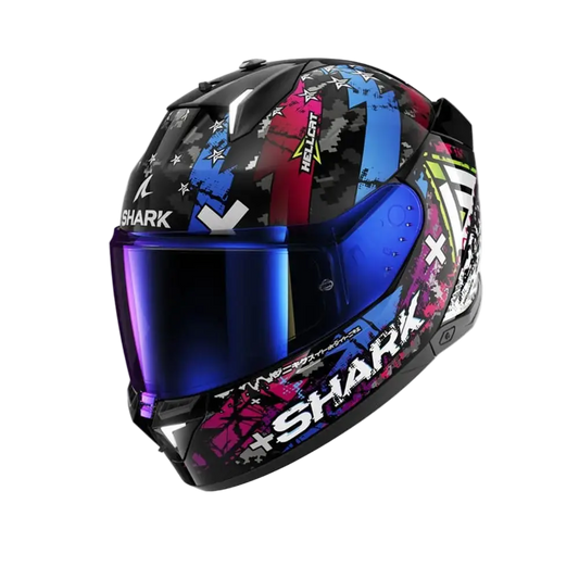 SHARK SKWAL i3 HELLCAT Moto Integrali Caschi Nero Blu – Yamoto.it