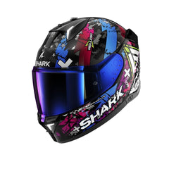 SKWAL i3 HELLCAT Moto Integrali Caschi Nero Blu