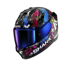 SHARK SKWAL i3 HELLCAT Moto Integrali Caschi Nero Blu 