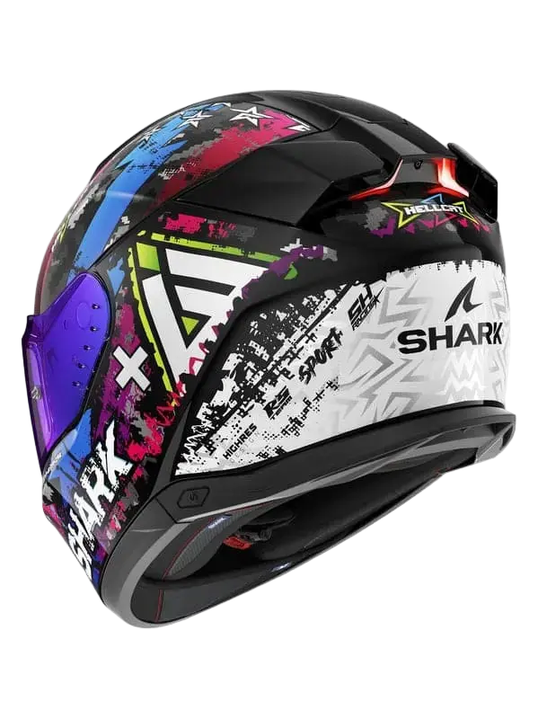 SHARK SKWAL i3 HELLCAT Moto Integrali Caschi Nero Blu 