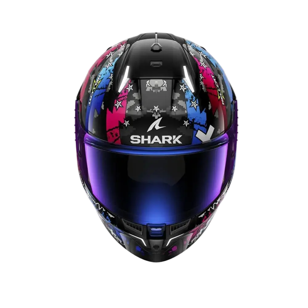 SHARK SKWAL i3 HELLCAT Moto Integrali Caschi Nero Blu 