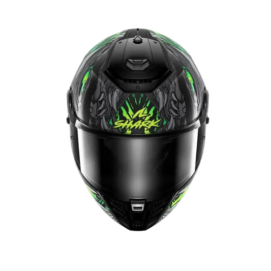 SHARK SPARTAN RS SHAYTAN CASCHI INTEGRALI NERO ANTRACITE VERDE 