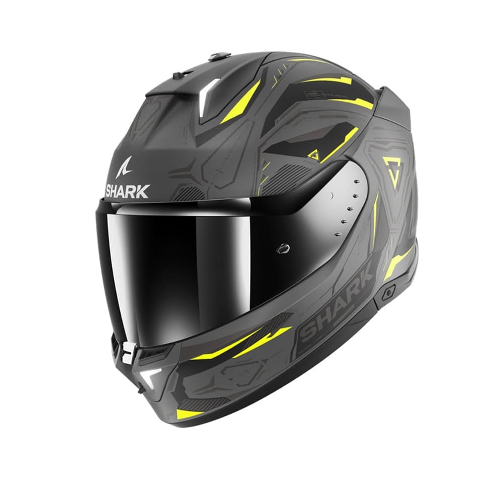 SHARK SKWAL i3 Moto Integrali Caschi Mat Antracite Giallo Nero