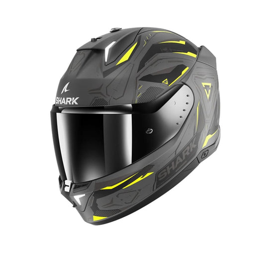 SHARK SKWAL i3 Moto Integrali Caschi Mat Antracite Giallo Nero