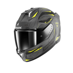 SHARK SKWAL i3 Moto Integrali Caschi Mat Antracite Giallo Nero