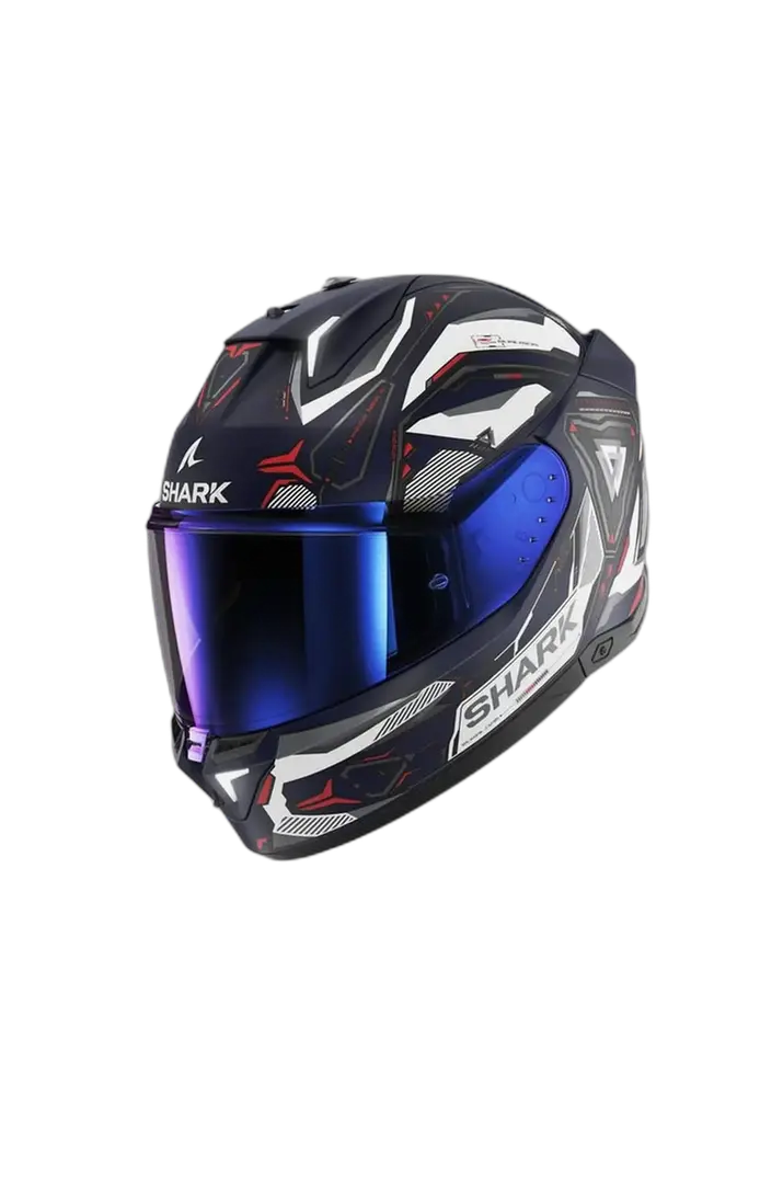 SHARK SKWAL i3 Moto Integrali Caschi Mat Blu Bianco Rosso 