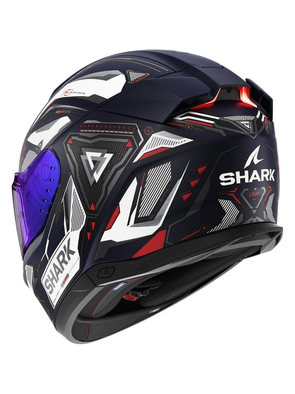 SHARK SKWAL i3 Moto Integrali Caschi Mat Blu Bianco Rosso