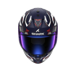 SHARK SKWAL i3 Moto Integrali Caschi Mat Blu Bianco Rosso