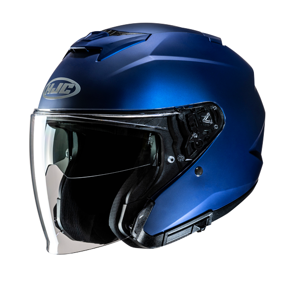 Casco abierto para moto HJC i31 S.flat azul metalizado