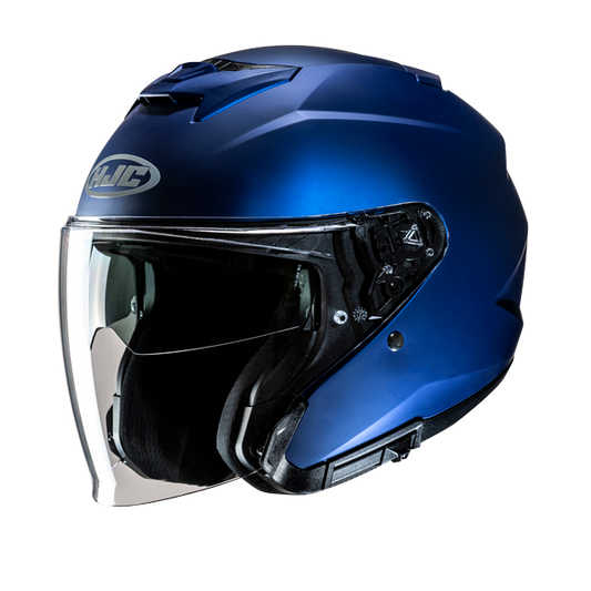 Casco abierto para moto HJC i31 S.flat azul metalizado